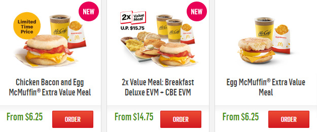 McDonald Breakfast Promotions Meal Delivery Singapore