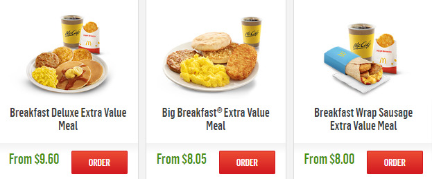 McDonald's Breakfast Promotions Meals Delivery