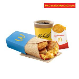 McDonald Breakfast Wrap Sausage Extra Value Meal