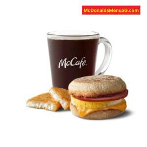 McDonalds Sausage McMuffin with Egg Extra Value Meal